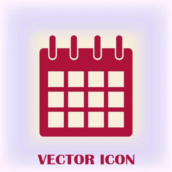 Kalender isoliert flache Web-Handy-Symbol — Stockvektor