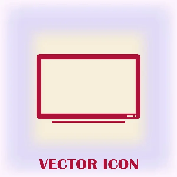 Icône TV dans un style plat à la mode. Symbole de télévision pour la conception de votre site Web, logo, application, interface utilisateur. Illustration vectorielle, EPS10 . — Image vectorielle