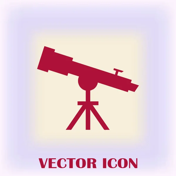 Icône vecteur web télescope — Image vectorielle