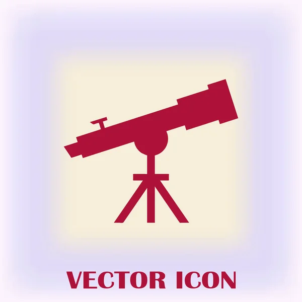 Telescopio web vector icono — Vector de stock