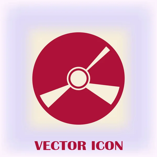Icône Cd vecteur plat — Image vectorielle