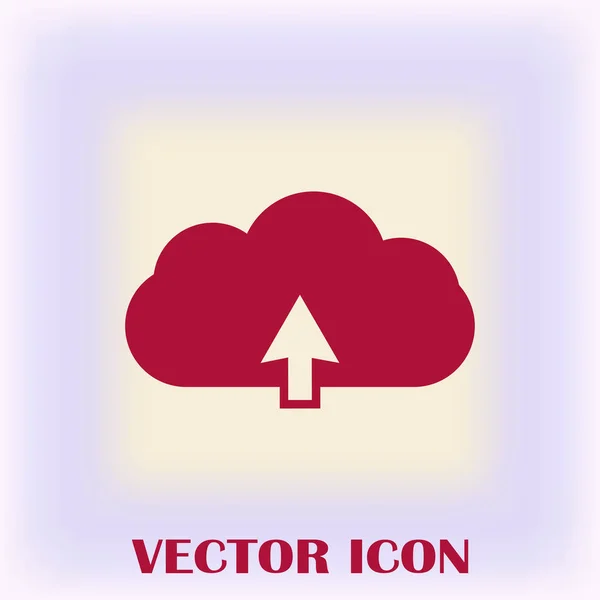 Web cloud data icon — Stock Vector