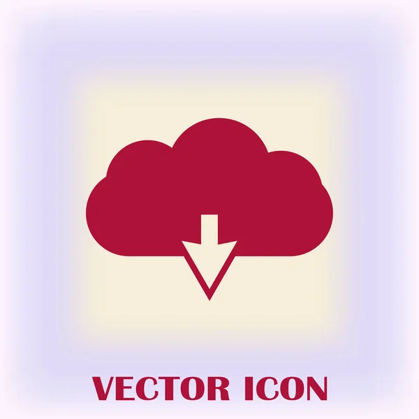 Web cloud data icon — Stock Vector