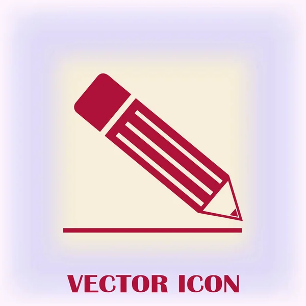 Bleistift-Symbol, Vektorillustration — Stockvektor