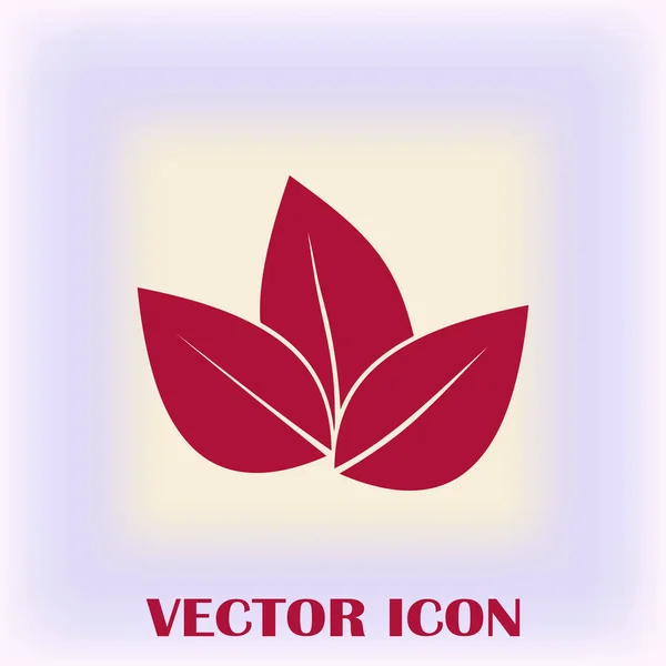 Blatt-Icon-Vektor-Illustration — Stockvektor