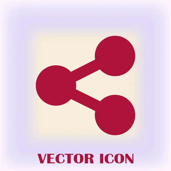 Atom-Vektor-Websymbol — Stockvektor