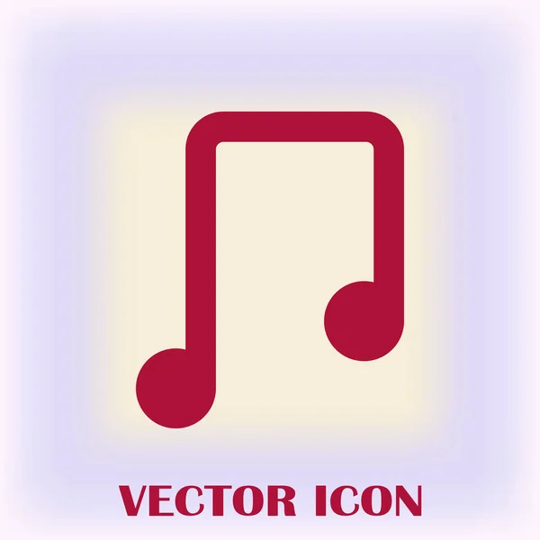 Vector music note icon — Stock Vector