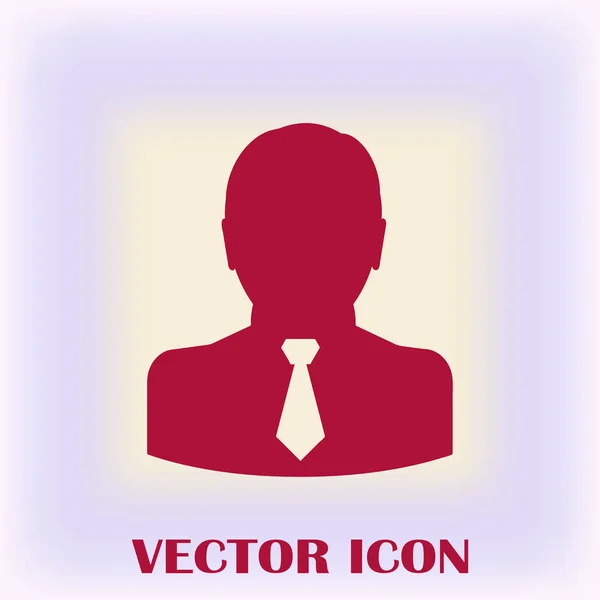 Icône web vectoriel homme d'affaires — Image vectorielle