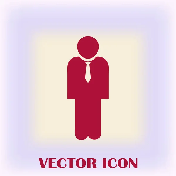 Businessman vector web icon — Stock Vector