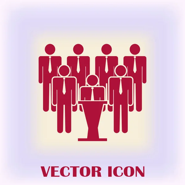 Gruppe Menschen Vektor-Symbol — Stockvektor