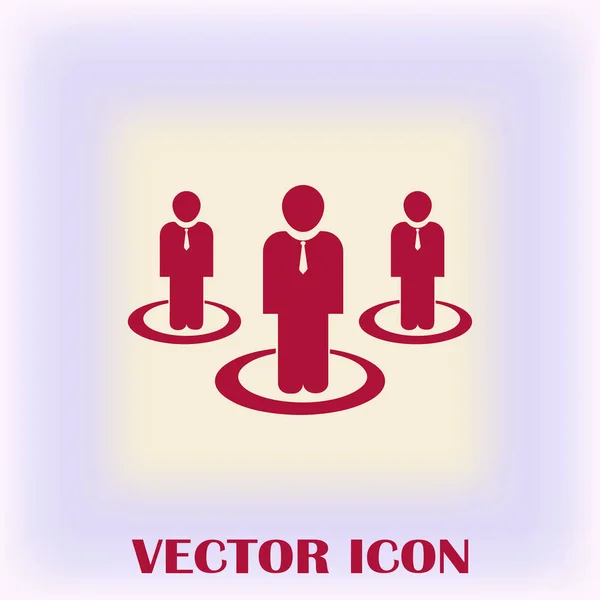 Grupo de personas vector icono — Archivo Imágenes Vectoriales