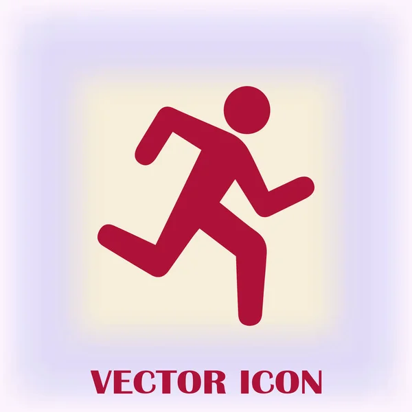 Iconos deportivos de verano. hombre corriendo — Vector de stock