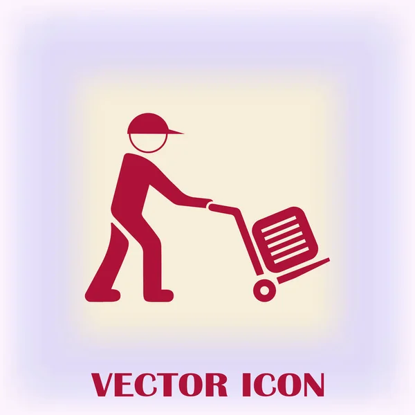 Illustration of a man with baggage — Stock Vector