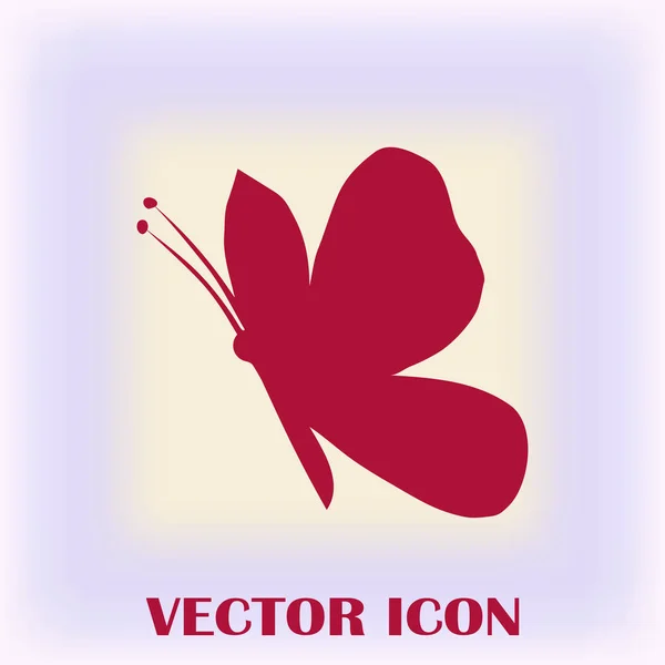 Ícone web vetor borboleta — Vetor de Stock