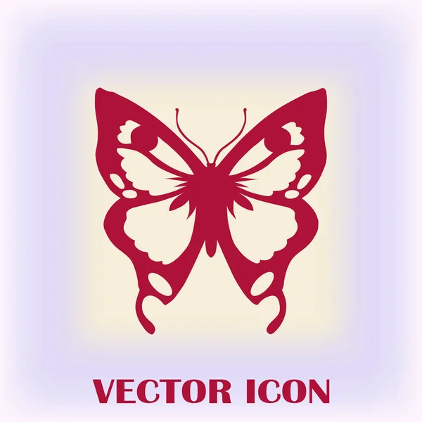 Иконка вектора бабочки — стоковый вектор