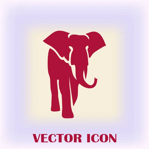 Icône web vectoriel éléphant — Image vectorielle