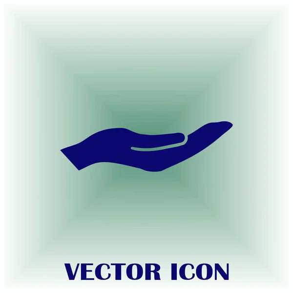 Manos icono vector, diseño plano mejor icono de vector — Vector de stock