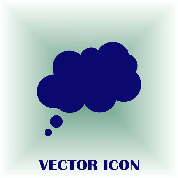Comic-Sprechblasen-Ikone, Vektorillustration. Flacher Designstil — Stockvektor