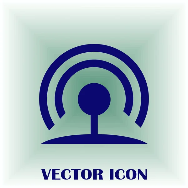 Ikon vektor WIFI, Isyarat internet nirkabel, gaya flat untuk desain grafis dan web - Stok Vektor