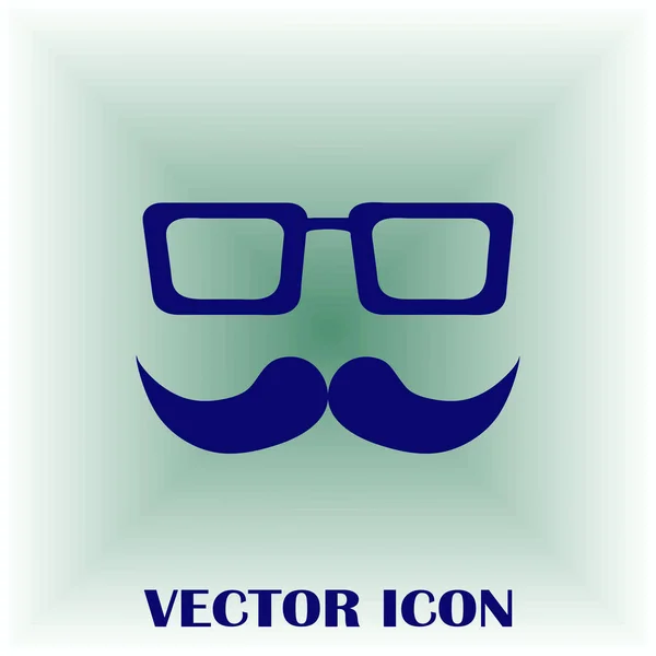 Векторная иконка "Усы и очки" . — стоковый вектор