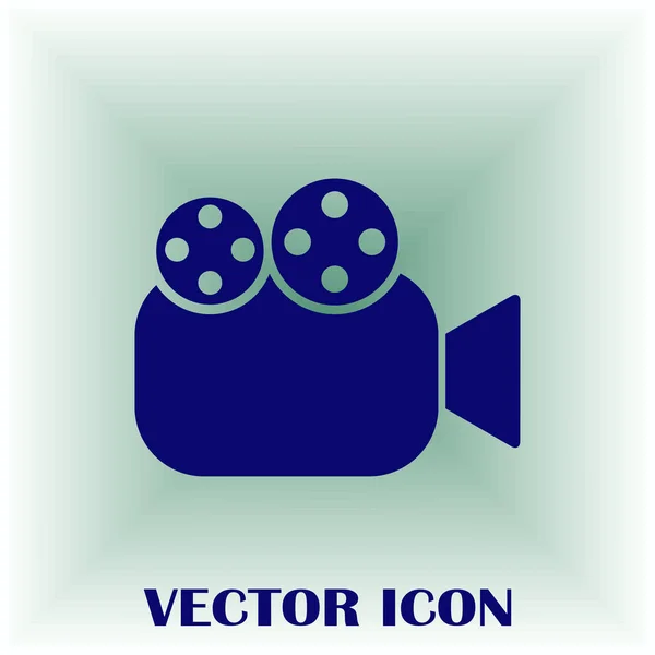 Icono de vector de cámara de vídeo — Vector de stock