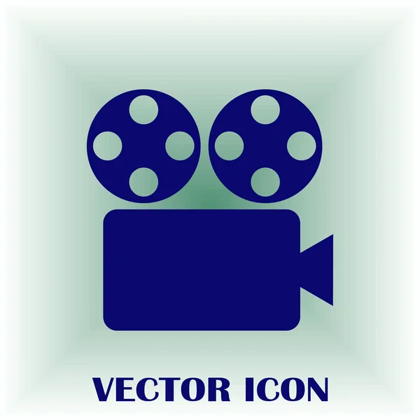 Icono de vector de cámara de vídeo — Vector de stock