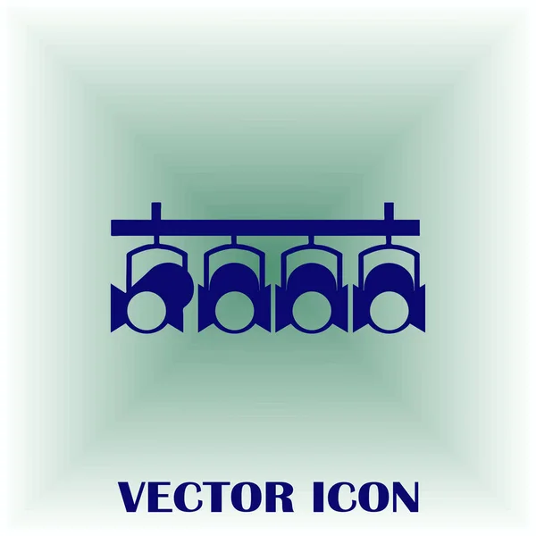 Spotlight Vektor Web-Ikone. — Stockvektor