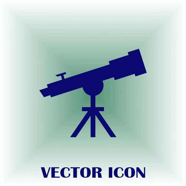 Ícone de vetor web telescópio — Vetor de Stock