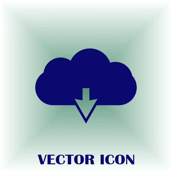 Icono de datos de nube web — Vector de stock