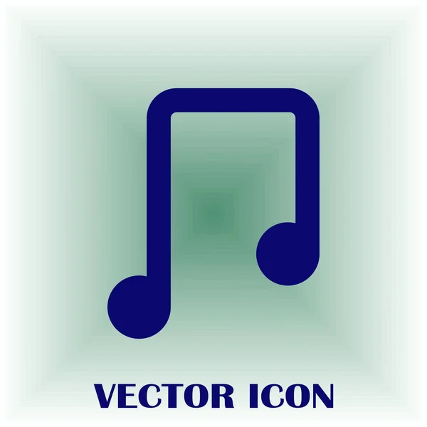 Icône de note de musique vectorielle — Image vectorielle