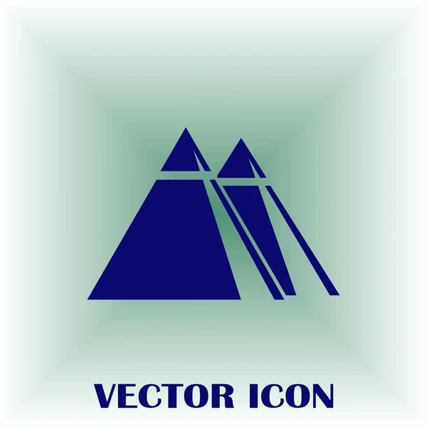 Значок вектора пирамиды — стоковый вектор