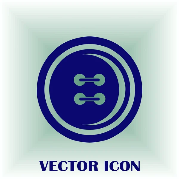 Botón de costura icono web — Vector de stock