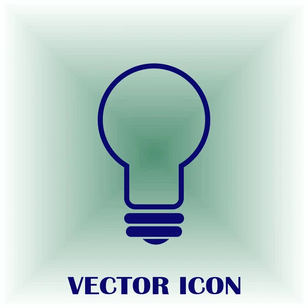 Icône de lampe vecteur plat — Image vectorielle