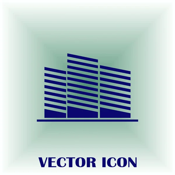 Símbolo inmobiliario. icono de vector — Vector de stock