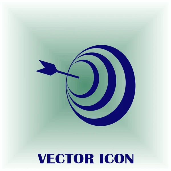 Zielsymbol, Vektorillustration für Webdesign — Stockvektor