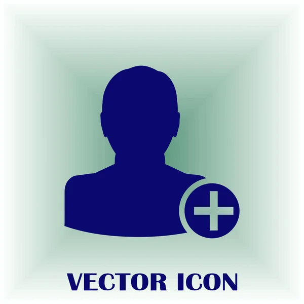 Add friend vector icon — Stock Vector