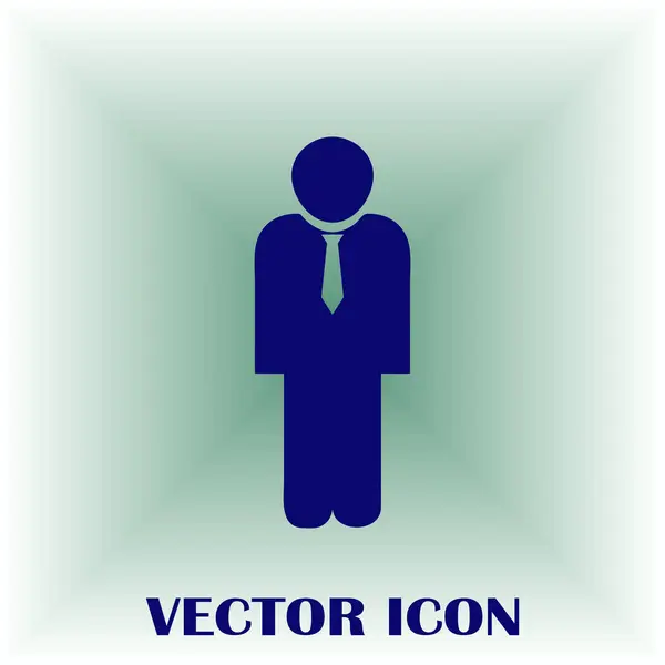 Businessman vector web icon — Stock Vector