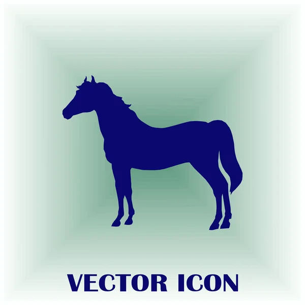 Vektorsilhouette eines laufenden Pferdes — Stockvektor