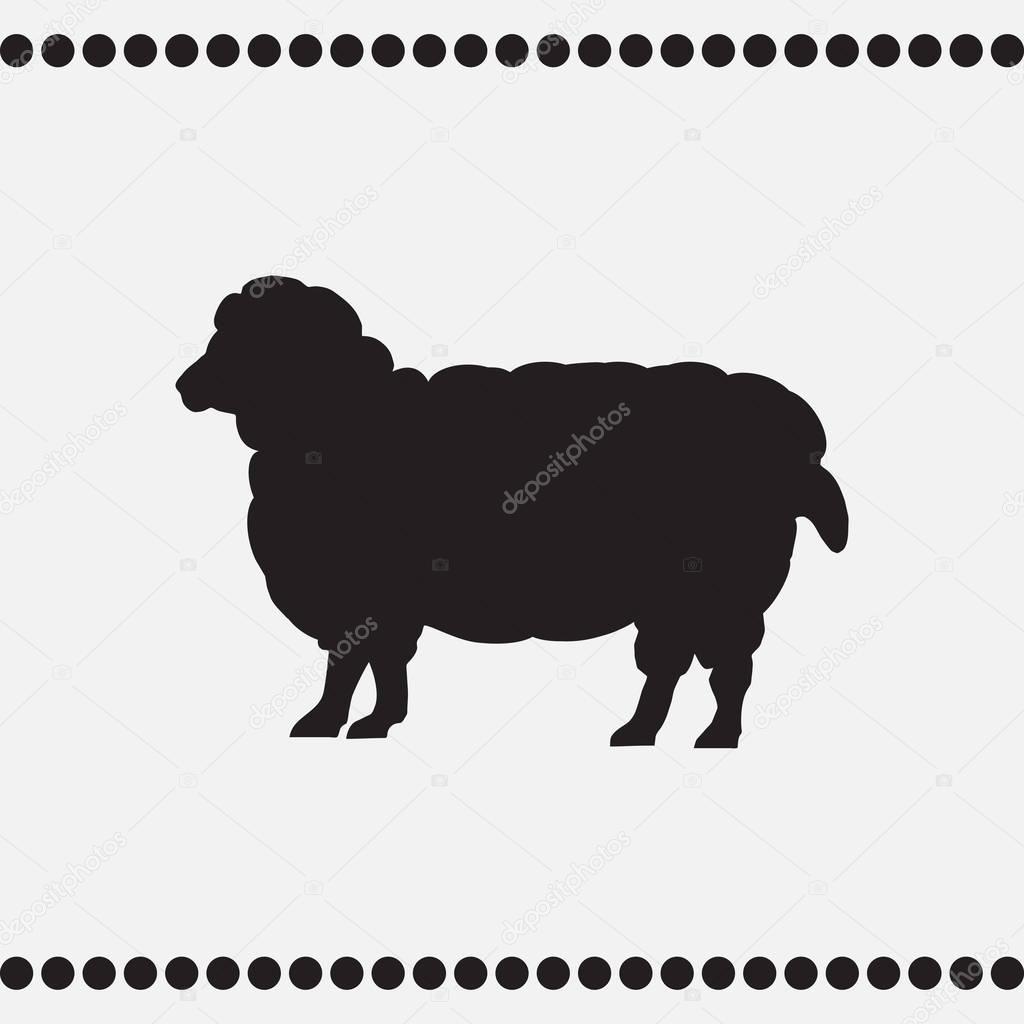 Sheep sketch icon for web, mobile and infographics.