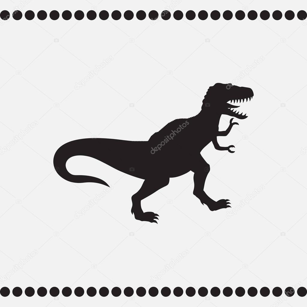 Dino icon vector T-rex icon vector