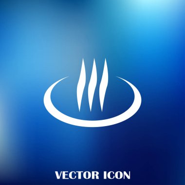 Buhar vektör simge tasarlamak duman