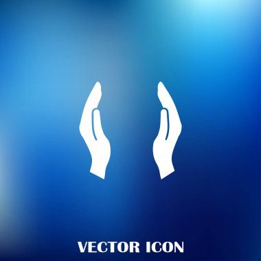 eller simge vektör, düz tasarım en iyi vektör simgesi