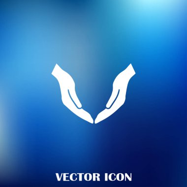 eller simge vektör, düz tasarım en iyi vektör simgesi