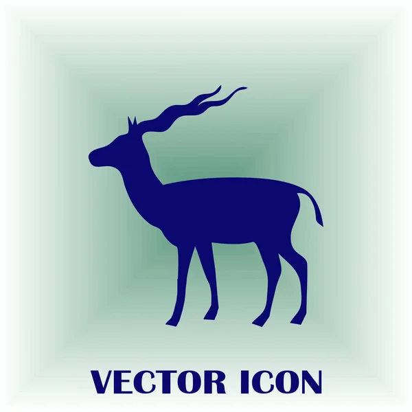 Vektorsilhouette der Gazelle — Stockvektor