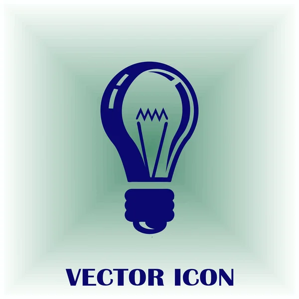Icono de lámpara vector web — Vector de stock