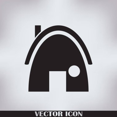 Ev düz simge vektör