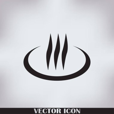 Buhar vektör simge tasarlamak duman