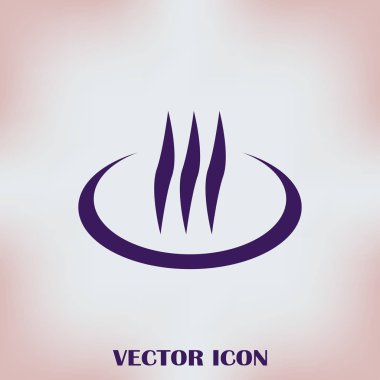 Buhar vektör simge tasarlamak duman