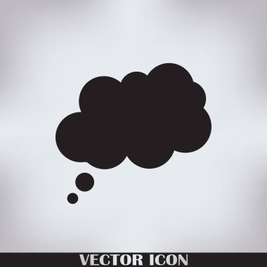 Konuşma balonları çifti. Sosyal simgeler. Düz stil tasarım