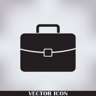 Evrak çantası ikonu, vektör illüstrasyonu. düz tasarım biçimi.
